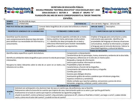 Planeaciones Primaria Semanales 2022 .